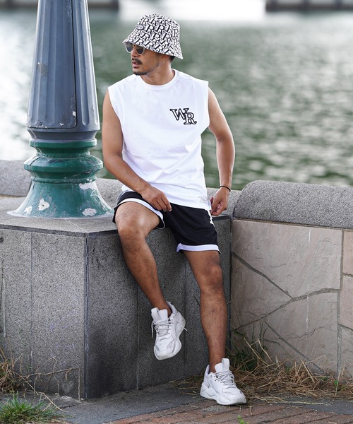 adamsJUGGLER(アダムスジャグラー)の「W/R O.Eノースリーブ(タンクトップ・メンズ・ホワイト/ブラック・M/L/XL)」の6枚目の写真