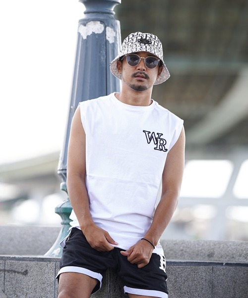 adamsJUGGLER(アダムスジャグラー)の「W/R O.Eノースリーブ(タンクトップ・メンズ・ホワイト/ブラック・M/L/XL)」の20枚目の写真