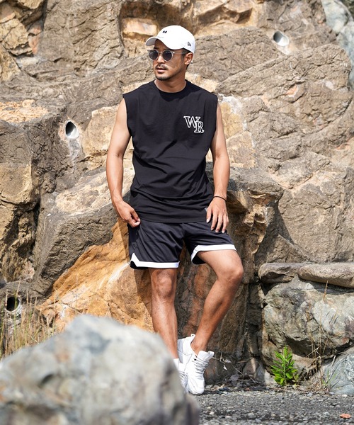 adamsJUGGLER(アダムスジャグラー)の「W/R O.Eノースリーブ(タンクトップ・メンズ・ホワイト/ブラック・M/L/XL)」の13枚目の写真