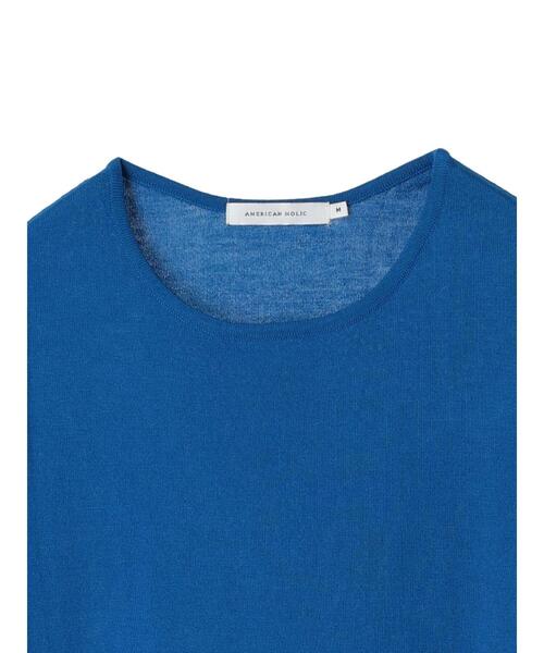 AMERICAN HOLIC(アメリカンホリック)の「接触冷感トライアングルスリーブニットプルオーバー(ニット/セーター・レディース・ブラック/グレイッシュベージュ/ブルー・M/L)」の21枚目の写真