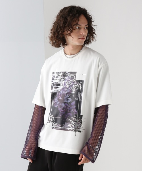 HARE(ハレ)の「フロントアートプリントカット(HARE)(Tシャツ/カットソー・メンズ・ブラック/ホワイト・SMALL/MEDIUM)」の8枚目の写真