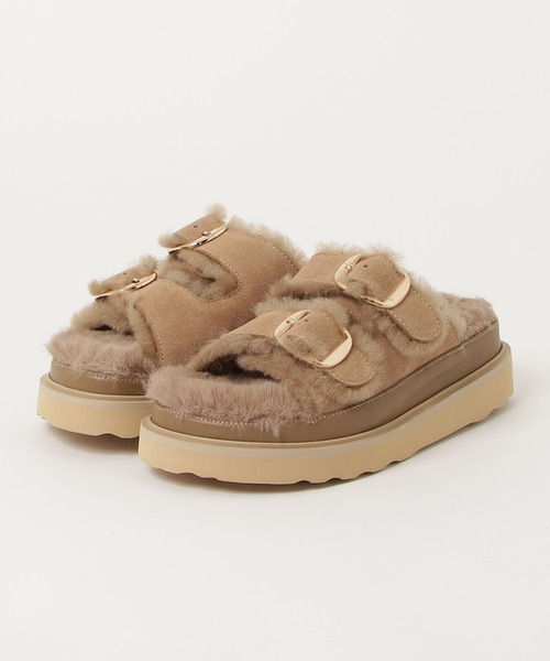 MOHI（モヒ）の「MOHI(モヒ) ファーサンダル（サンダル・レディース・ブラック/ベージュ・38/36/37）」の19枚目の写真