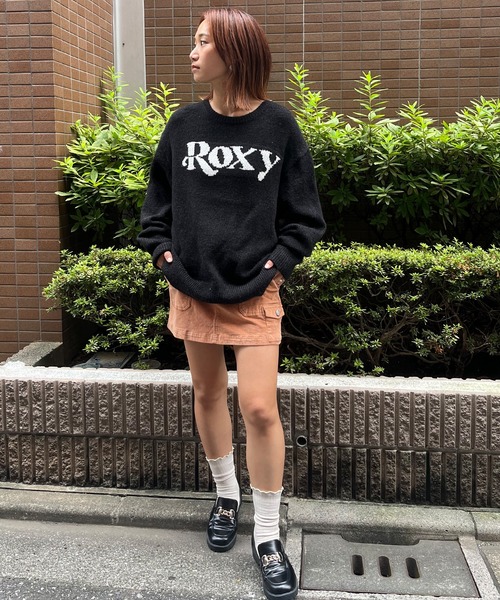 ROXY（ロキシー）の「ROXY/ロキシー ボーダー柄 セーター RSR244023（ニット/セーター・レディース・ブラック/ピンク系その他/オレンジ系その他・L/M）」の4枚目の写真