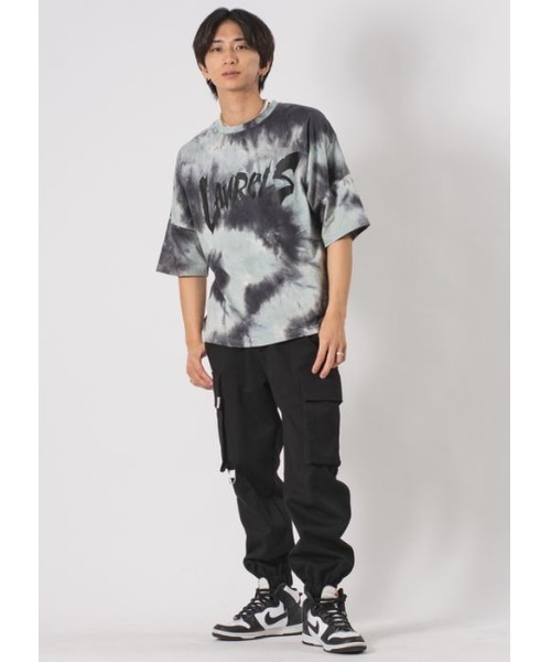 RE730（アールイーセブンサーティー）の「RE730 タイダイ染めが決め手のルーズシルエットTシャツ（Tシャツ/カットソー・メンズ・ブルー/グレー/グリーン・LARGE/MEDIUM/X-LARGE）」の18枚目の写真