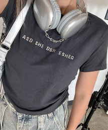 シルバーロゴクロップド丈半袖Tシャツ