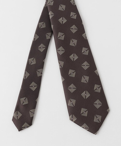 green label relaxing(グリーンレーベルリラクシング)の「GLR ポリエステル ウォッシャブル コモン1 ネクタイ(ネクタイ・メンズ・ダークブラウン/ネイビー・FREE)」の9枚目の写真