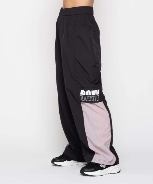 ROXY(ロキシー)の「BEAT THE HEAT PANTS/ロキシーロゴナイロンワイドパンツ(その他パンツ・レディース・ブルー/ブラック・LARGE/MEDIUM/SMALL)」の6枚目の写真