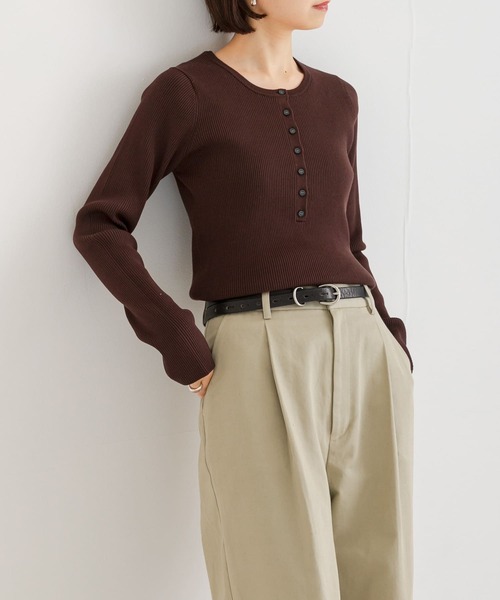 【セール】ヘンリーネックリブニット（ニット/セーター）｜URBAN RESEARCH（アーバンリサーチ）