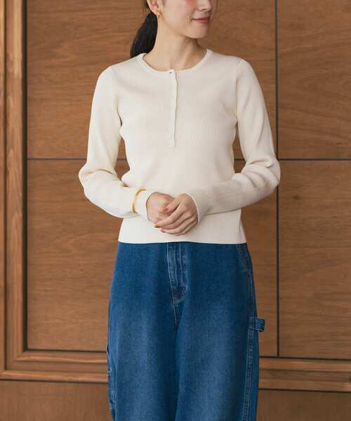 【セール】ヘンリーネックリブニット（ニット/セーター）｜URBAN RESEARCH（アーバンリサーチ）
