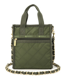 新品同様☆LeSportsac　ダークオリーブ　チェーンキルト　ショルダー LeSportsac - 新品同様☆LeSportsac ダークオリーブ チェーン