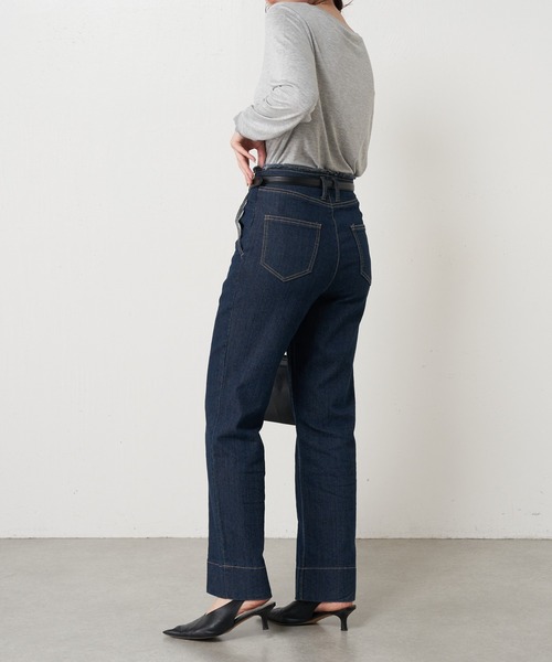 jena espace merveilleux センターシームデニムパンツ 累計販売7000本突破/革命デニム】センターシームデニムパンツ