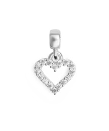 Daniel Wellington（ダニエルウェリントン）の「HEART CONTOUR WHITE CRYSTAL CHARM チャーム　シルバー　S925（チャーム）」