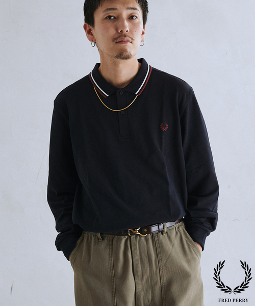 フレッドペリー fred perry ポロシャツ ブラック L FRED PERRY ポロシャツ 限定展開 PERRY/フレッドペリー The Fred