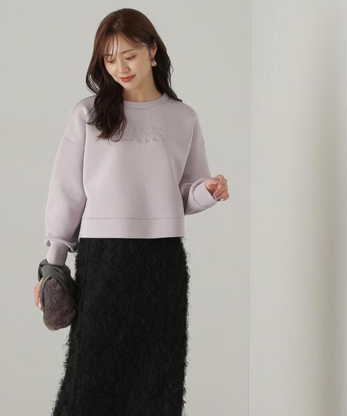 PROPORTION BODY DRESSING(プロポーションボディドレッシング)の「段ボールニット刺繍プルオーバー / 1214260902(Tシャツ/カットソー・レディース・ホワイト系その他/ダークグレー/グレー・FREE)」の7枚目の写真