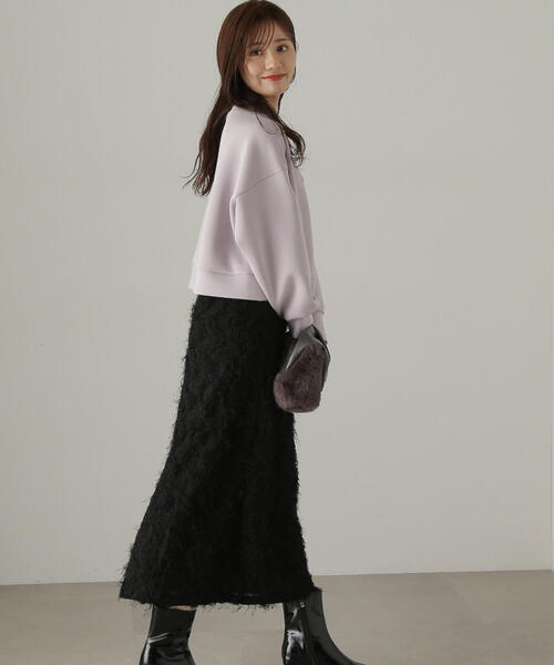 PROPORTION BODY DRESSING(プロポーションボディドレッシング)の「段ボールニット刺繍プルオーバー / 1214260902(Tシャツ/カットソー・レディース・ホワイト系その他/ダークグレー/グレー・FREE)」の8枚目の写真