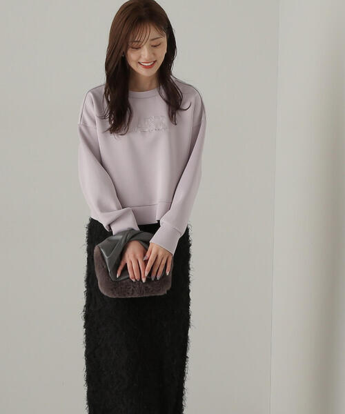 PROPORTION BODY DRESSING(プロポーションボディドレッシング)の「段ボールニット刺繍プルオーバー / 1214260902(Tシャツ/カットソー・レディース・ホワイト系その他/ダークグレー/グレー・FREE)」の9枚目の写真