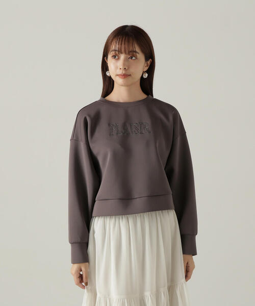 PROPORTION BODY DRESSING(プロポーションボディドレッシング)の「段ボールニット刺繍プルオーバー / 1214260902(Tシャツ/カットソー・レディース・ホワイト系その他/ダークグレー/グレー・FREE)」の18枚目の写真