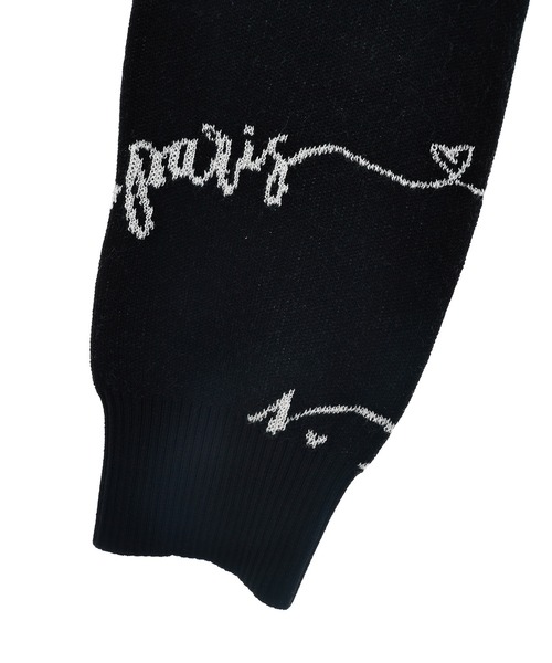 31 Sons de mode（トランテアン　ソン　ドゥ　モード）の「レタリングロゴカーディガン（カーディガン/ボレロ・レディース・ブラック/オフホワイト・フリー）」の17枚目の写真