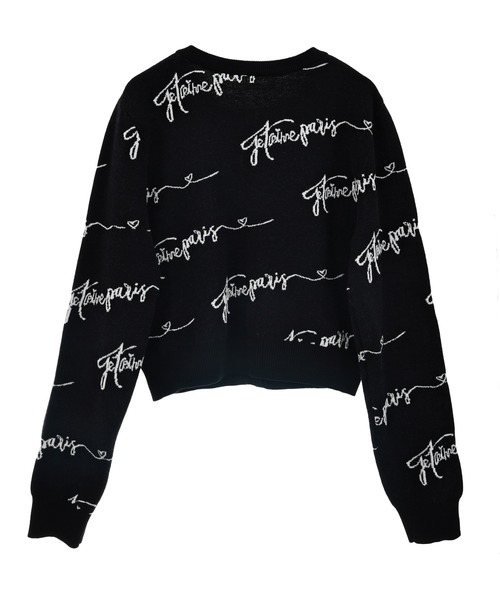 31 Sons de mode（トランテアン　ソン　ドゥ　モード）の「レタリングロゴカーディガン（カーディガン/ボレロ・レディース・ブラック/オフホワイト・フリー）」の12枚目の写真