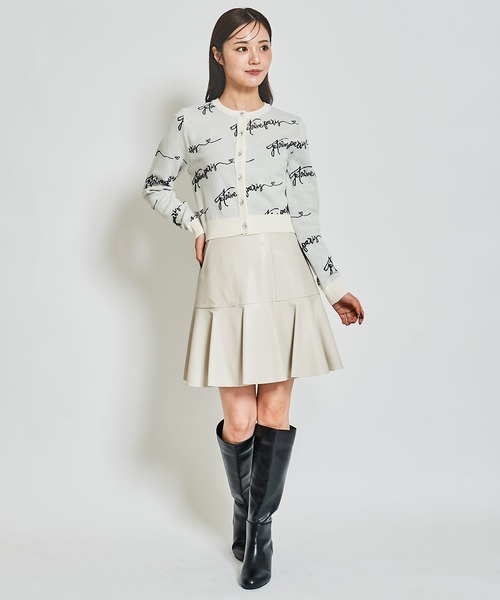 31 Sons de mode（トランテアン　ソン　ドゥ　モード）の「レタリングロゴカーディガン（カーディガン/ボレロ・レディース・ブラック/オフホワイト・フリー）」の18枚目の写真