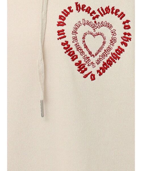 EVRIS（エヴリス）の「HEART GRAPHIC BIG フーディ（パーカー・レディース・ブラック/グレー/ホワイト・FREE）」の8枚目の写真