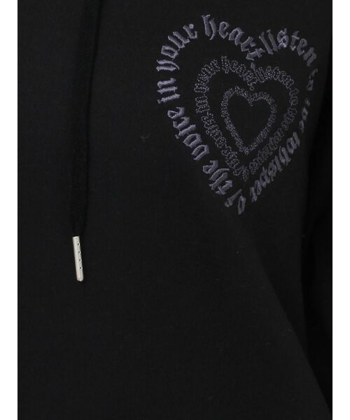 EVRIS（エヴリス）の「HEART GRAPHIC BIG フーディ（パーカー・レディース・ブラック/グレー/ホワイト・FREE）」の7枚目の写真