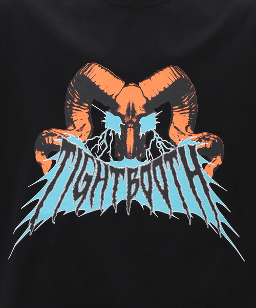 TIGHTBOOTH PRODUCTION(タイトブースプロダクション)の「TIGHTBOOTH / タイトブース HORN T-SH(Tシャツ/カットソー・メンズ・ブラック/ホワイト・MEDIUM/LARGE)」の12枚目の写真