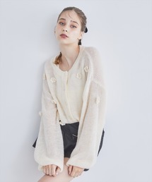 REDYAZEL | クロシェフラワーカーディガン(カーディガン/ボレロ)