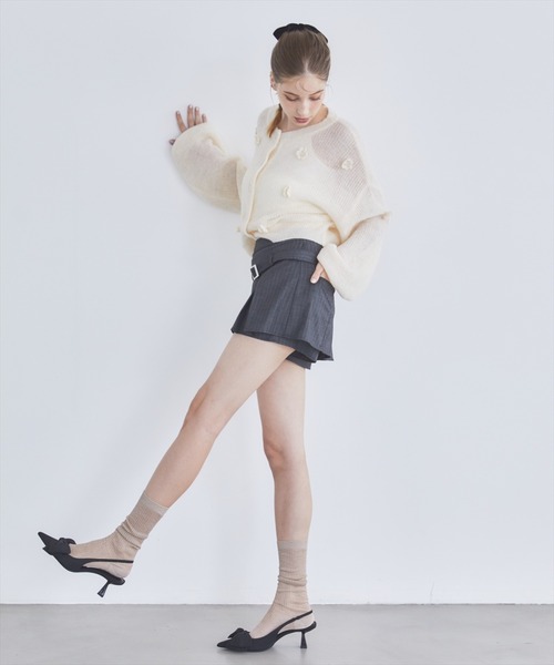 REDYAZEL（レディアゼル）の「クロシェフラワーカーディガン（カーディガン/ボレロ・レディース・ベージュ/ホワイト/ブルー・FREE）」の11枚目の写真