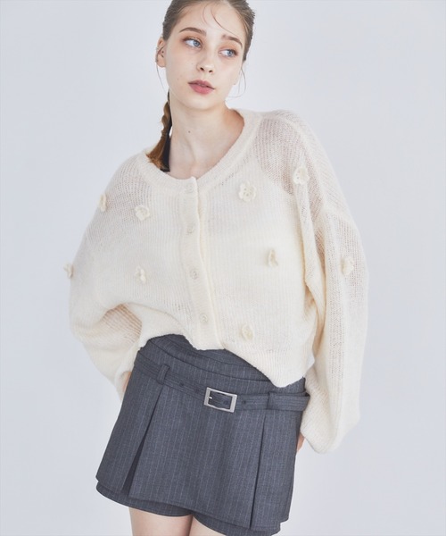 REDYAZEL（レディアゼル）の「クロシェフラワーカーディガン（カーディガン/ボレロ・レディース・ベージュ/ホワイト/ブルー・FREE）」の15枚目の写真