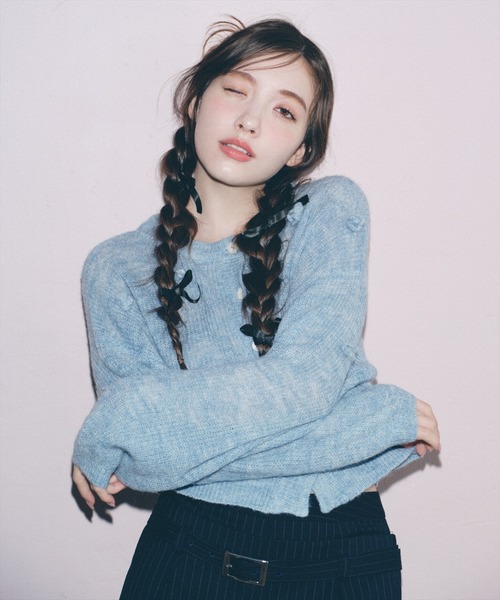 REDYAZEL（レディアゼル）の「クロシェフラワーカーディガン（カーディガン/ボレロ・レディース・ベージュ/ホワイト/ブルー・FREE）」の22枚目の写真