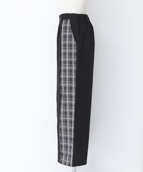 n'OrLABEL(ノアールレーベル)の「チェック切替ワイドパンツ(その他パンツ・レディース・ブラック/ブラウン・1/2)」の17枚目の写真