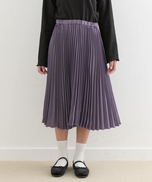 URBAN RESEARCH DOORS(アーバンリサーチドアーズ)の「ランダムプリーツスカート(KIDS)(その他パンツ・キッズ・パープル/ブラック・150)」の7枚目の写真