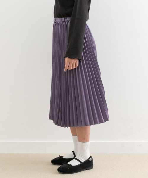 URBAN RESEARCH DOORS(アーバンリサーチドアーズ)の「ランダムプリーツスカート(KIDS)(その他パンツ・キッズ・パープル/ブラック・150)」の8枚目の写真