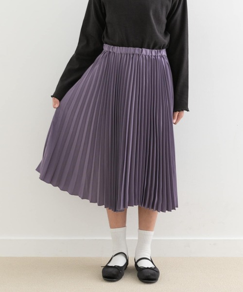 URBAN RESEARCH DOORS(アーバンリサーチドアーズ)の「ランダムプリーツスカート(KIDS)(その他パンツ・キッズ・パープル/ブラック・150)」の9枚目の写真