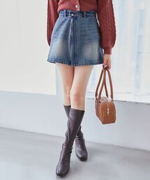 MAJESTIC LEGON（マジェスティックレゴン）の「2wayラップミニスカート（デニムスカート）」