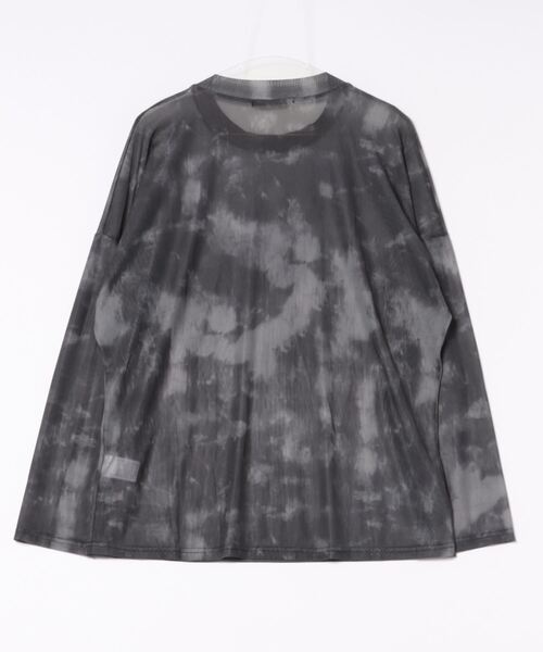 Ritzy（リッツィー）の「長袖 ニュアンス柄シアートップス（Tシャツ/カットソー・レディース・グレー・FREE）」の7枚目の写真