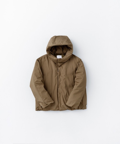 miffew（ミフュー）の「「miffew/ミフュー」HIDDEN SNAP HOODED DOWN JACKET（ダウンジャケット/コート・メンズ・オフホワイト/ブルーグレー/ブラック/ブラウン/グレイッシュベージュ/ベージュ・2/1/3/4）」の4枚目の写真