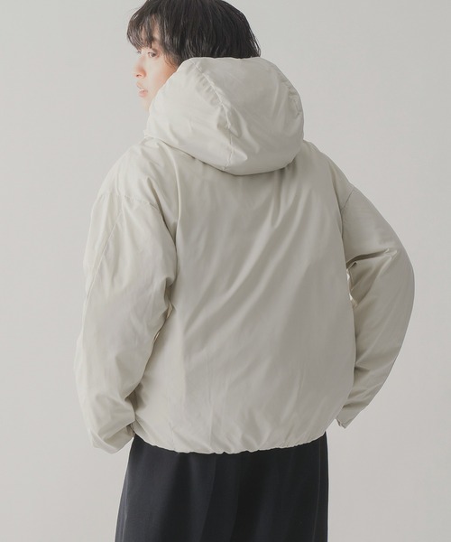 miffew（ミフュー）の「「miffew/ミフュー」HIDDEN SNAP HOODED DOWN JACKET（ダウンジャケット/コート・メンズ・オフホワイト/ブルーグレー/ブラック/ブラウン/グレイッシュベージュ/ベージュ・2/1/3/4）」の11枚目の写真
