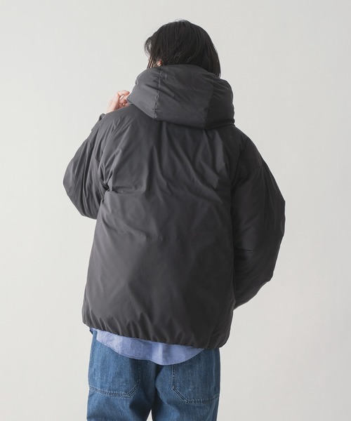 miffew（ミフュー）の「「miffew/ミフュー」HIDDEN SNAP HOODED DOWN JACKET（ダウンジャケット/コート・メンズ・オフホワイト/ブルーグレー/ブラック/ブラウン/グレイッシュベージュ/ベージュ・2/1/3/4）」の14枚目の写真