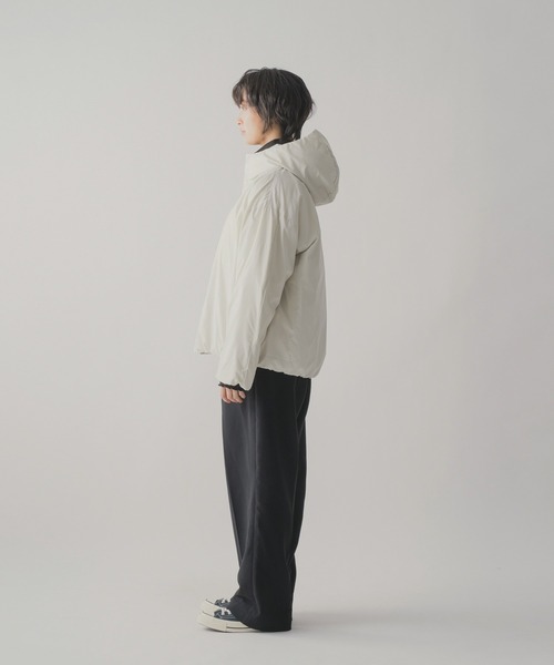 miffew（ミフュー）の「「miffew/ミフュー」HIDDEN SNAP HOODED DOWN JACKET（ダウンジャケット/コート・メンズ・オフホワイト/ブルーグレー/ブラック/ブラウン/グレイッシュベージュ/ベージュ・2/1/3/4）」の19枚目の写真