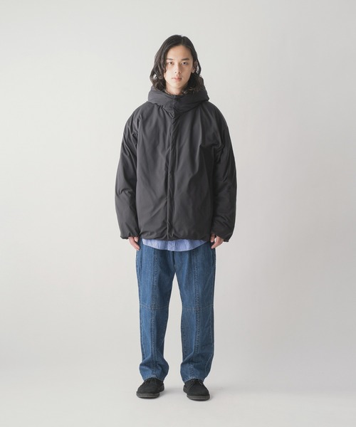 miffew（ミフュー）の「「miffew/ミフュー」HIDDEN SNAP HOODED DOWN JACKET（ダウンジャケット/コート・メンズ・オフホワイト/ブルーグレー/ブラック/ブラウン/グレイッシュベージュ/ベージュ・2/1/3/4）」の21枚目の写真