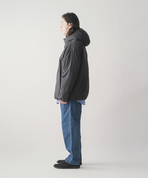 miffew（ミフュー）の「「miffew/ミフュー」HIDDEN SNAP HOODED DOWN JACKET（ダウンジャケット/コート・メンズ・オフホワイト/ブルーグレー/ブラック/ブラウン/グレイッシュベージュ/ベージュ・2/1/3/4）」の22枚目の写真