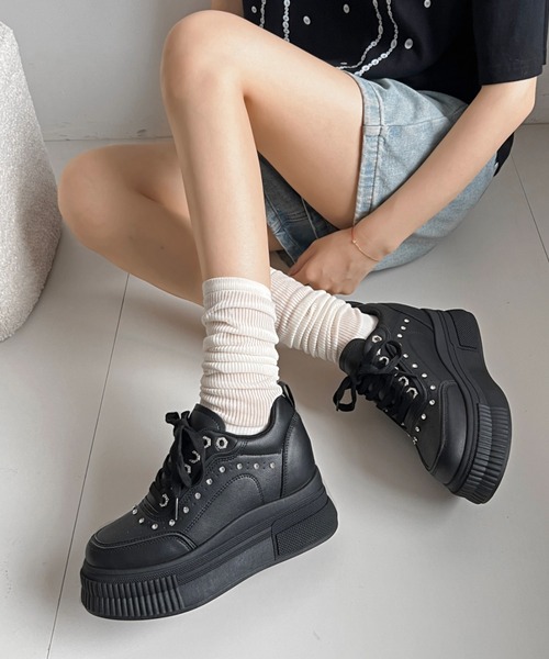 ビジュー付き　スニーカー エーアイ A.I 【韓国】ビジュー付き/ジュエリースリッポン／スニーカー