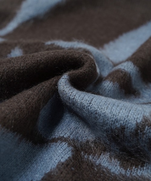 1111clothing(ワンフォークロージング)の「モヘアライク 総柄 クルーネック ニット / Mohaalike Crew Neck Knit / オーバーサイズ クルーニット(ニット/セーター・メンズ・B/G/I/A/H/C/D/E/F/J/K/L/M・M/L)」の14枚目の写真