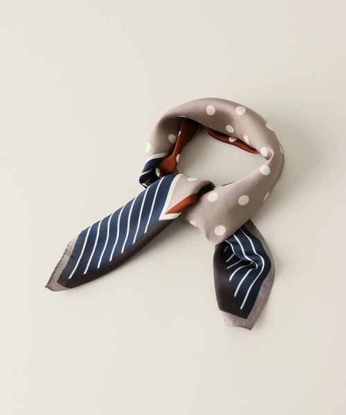 JOURNAL STANDARD relume（ジャーナルスタンダード　レリューム）の「RELUME ドットスカーフ（ストール/ショール・レディース・オレンジ/グリーン・FREE）」の2枚目の写真