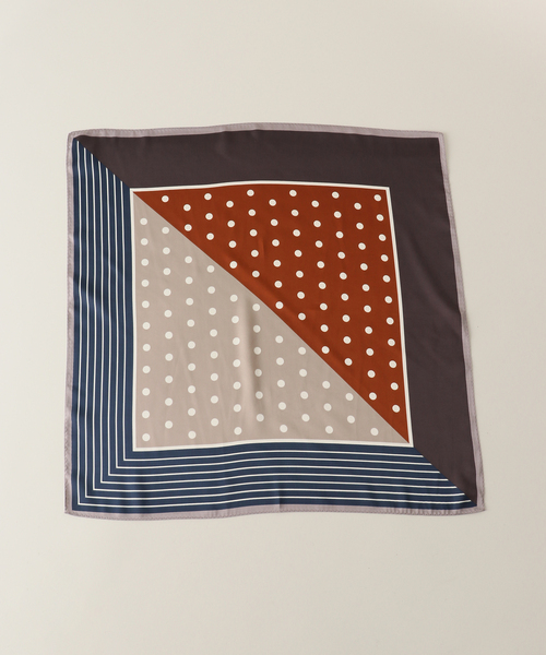 JOURNAL STANDARD relume（ジャーナルスタンダード　レリューム）の「RELUME ドットスカーフ（ストール/ショール・レディース・オレンジ/グリーン・FREE）」の5枚目の写真