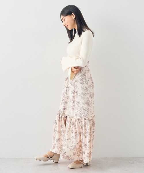 earth music&ecology（アースミュージックアンドエコロジー）の「フレアスリーブプルオーバー（Tシャツ/カットソー・レディース・アイボリー/ネイビー/ピンク/ライトグレー系2/ブラック・S/M）」の11枚目の写真