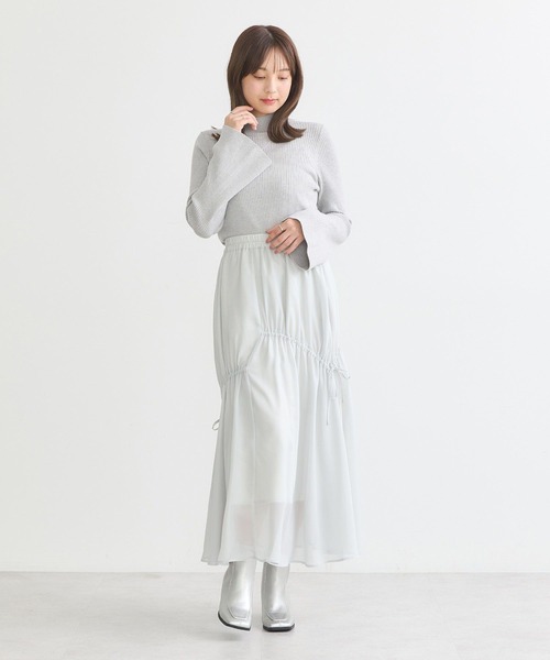 earth music&ecology（アースミュージックアンドエコロジー）の「フレアスリーブプルオーバー（Tシャツ/カットソー・レディース・アイボリー/ネイビー/ピンク/ライトグレー系2/ブラック・S/M）」の20枚目の写真