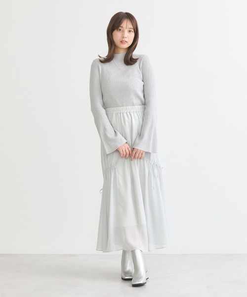 earth music&ecology（アースミュージックアンドエコロジー）の「フレアスリーブプルオーバー（Tシャツ/カットソー・レディース・アイボリー/ネイビー/ピンク/ライトグレー系2/ブラック・S/M）」の18枚目の写真